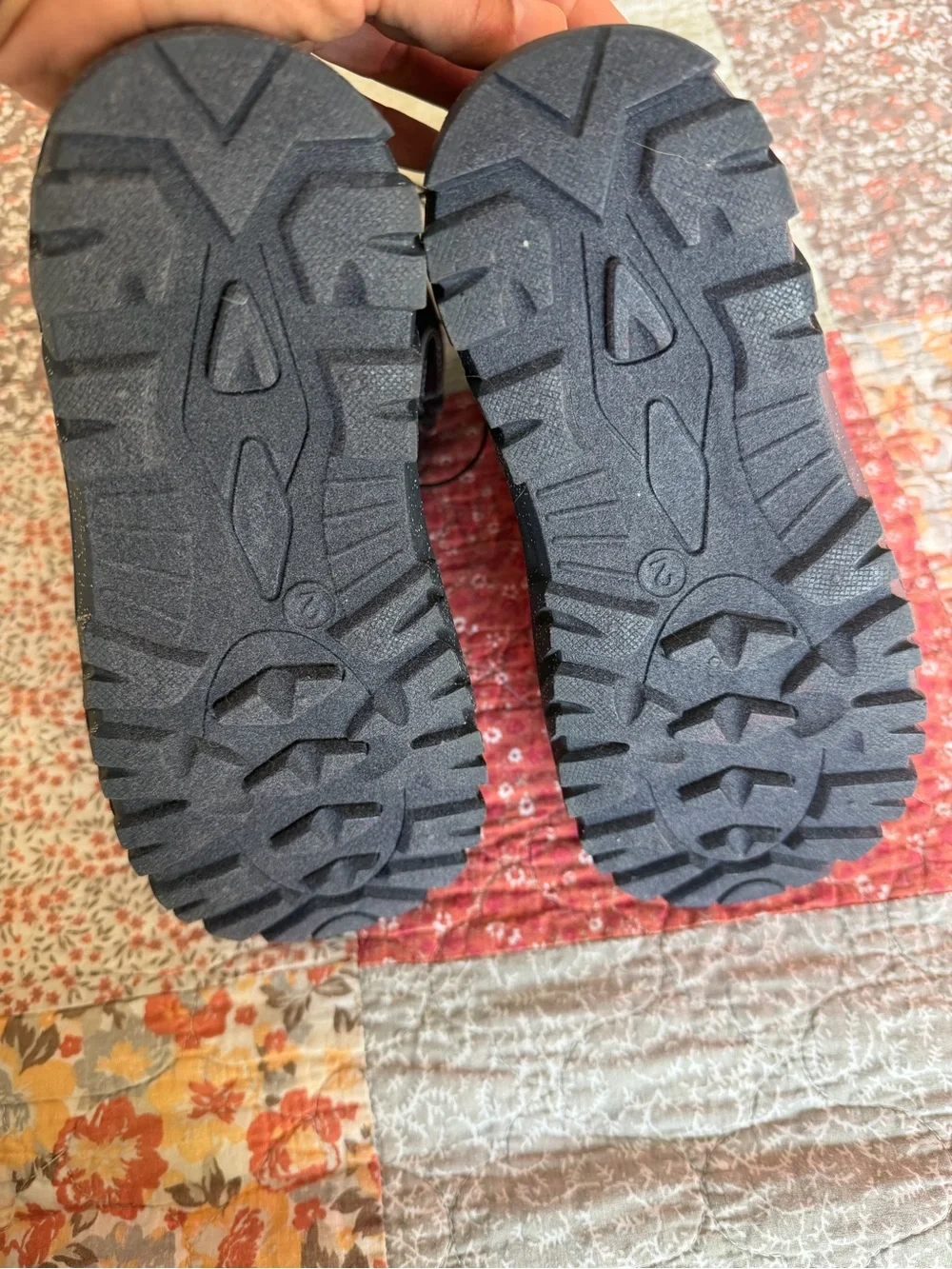 Kids Navy Blue Glitter Winter Boots - Cozy Lined Snow Boot
